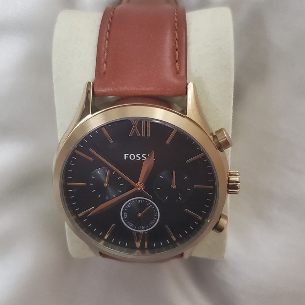 Fossil Fenmore Multi-function Brown Leather Watch
